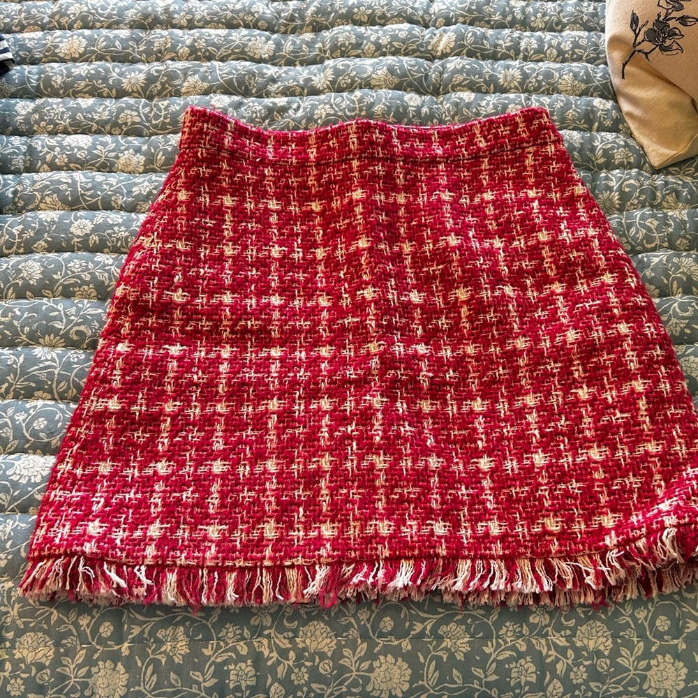 Kate Spade Pink Tweed Skirt size 4